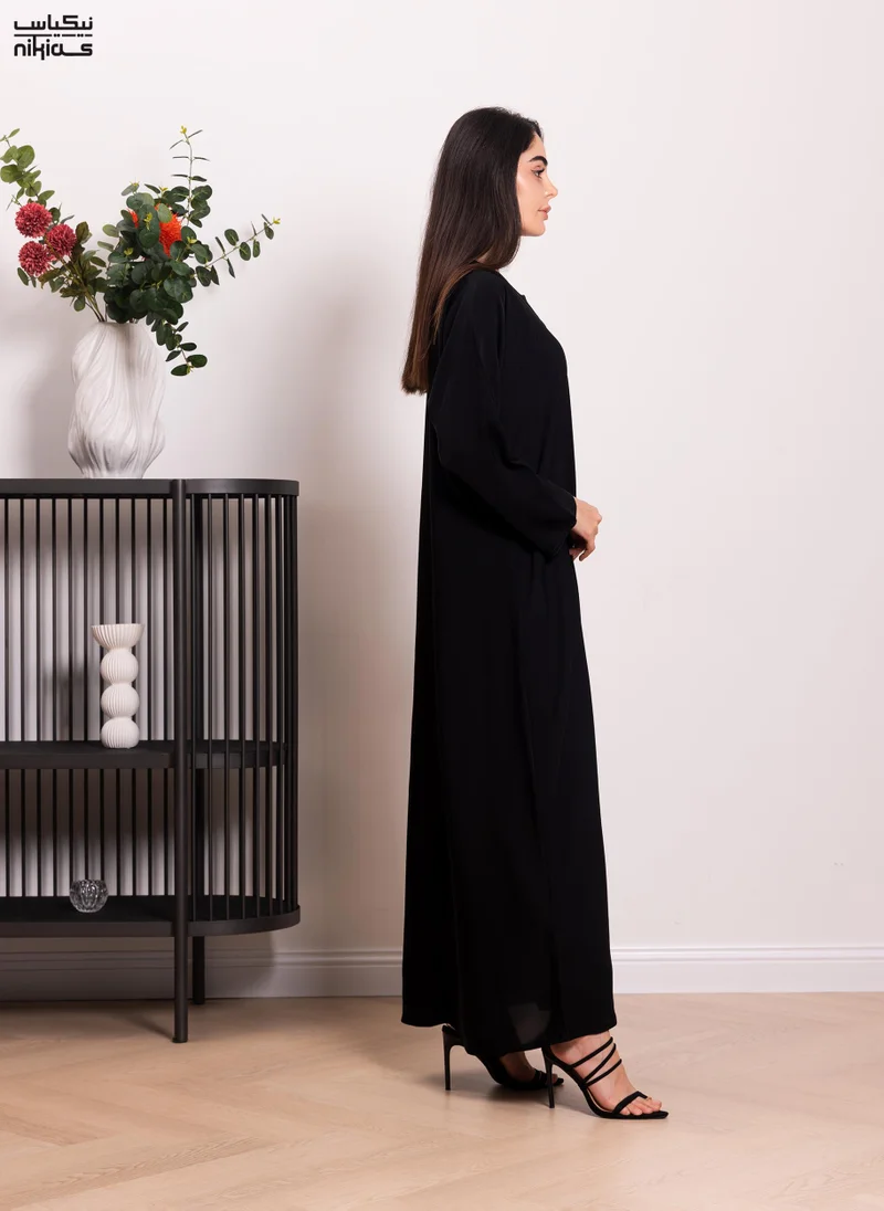 نيكياس Nikias Nida fabric Close abaya for daily wear