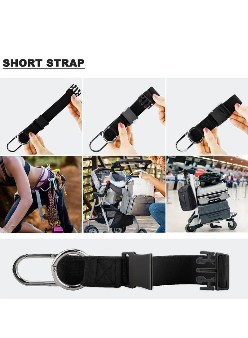 Y&D Elastic Jacket Gripper Travel Strap, Suitcase Straps Belts with D-Ring Hooks and Buckle, Heavy Duty Luggage for Luggage, Hands Free Accessories (4 Pack) - Image 4