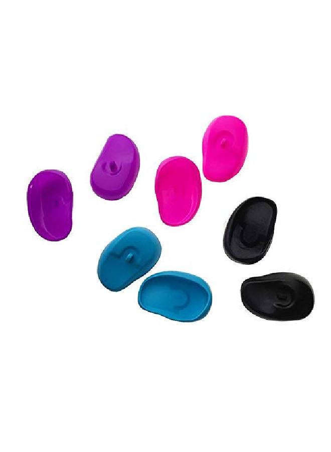 Quupy 3 Pairs Creative Soft Plastic Earmuffs Avoid Stains Ear Cover Protector Hairdressing Ear Caps Beauty Tool For Hair Dyeing With Baked Oil (Color Random) - Image 5