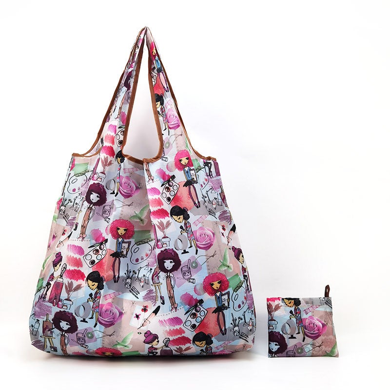 Cartoon Eco-Friendly Foldable Shopping Bag Fashion Beauty 