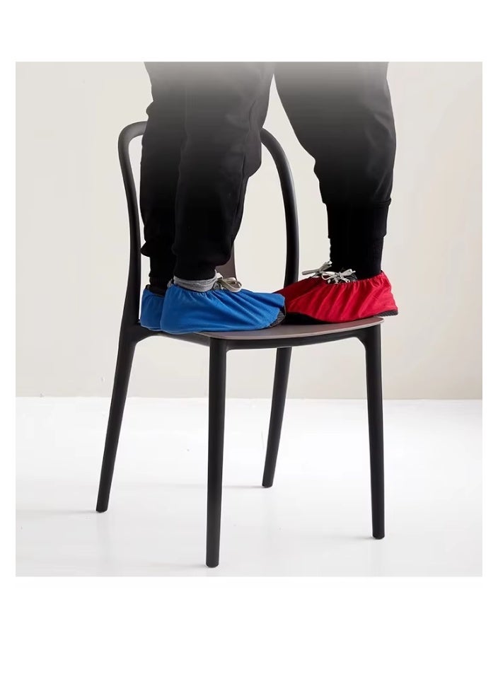 SMART HOME Set of 2 Fiber Chairs with Modern Design and Sturdy Legs - 45x45x80 cm | Durable Seat for Offices, Dining Rooms, Coffee Shops, Gardens, and Outdoor Lounges - Image 5