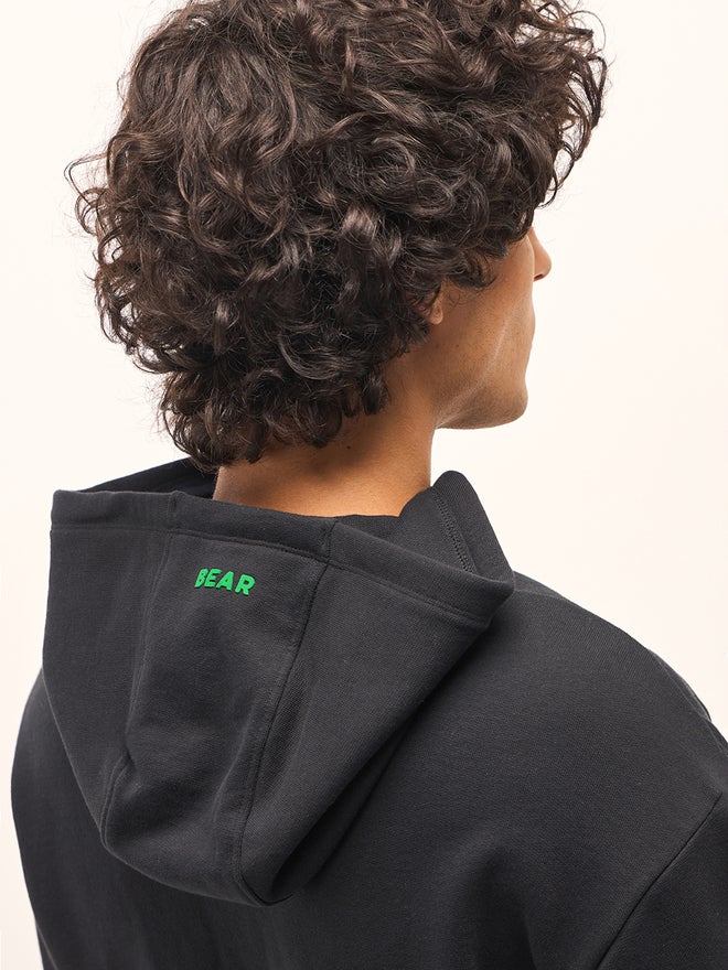 THE BEAR HOUSE Men Cotton Patch Detail Hoodie - Image 3