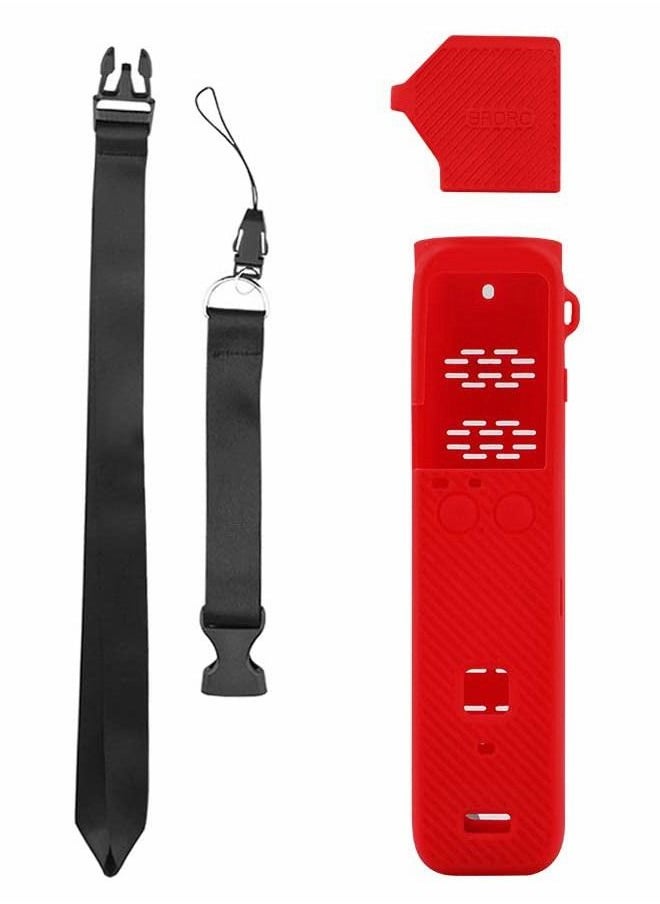 Y&D Silicone Protective Skin Cover with Lanyard and Lens Protector Cap for DJI Pocket 2 Creator Combo  - Image 4