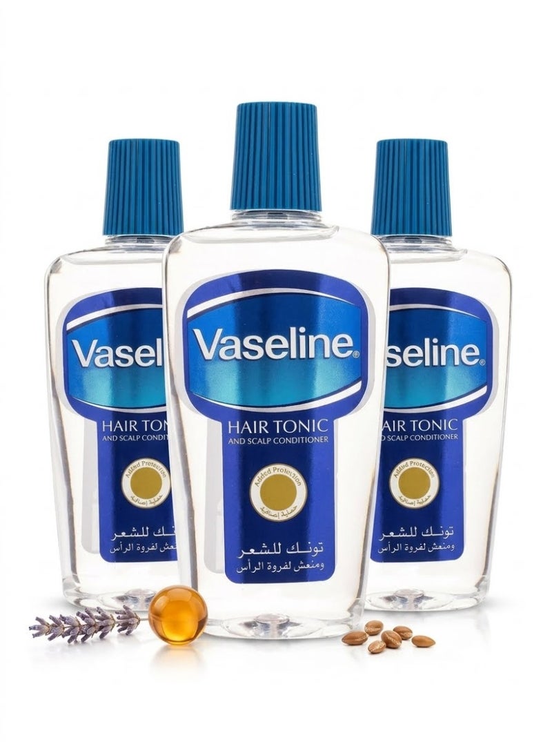 Vaseline [100% Original] Value Pack of 3 - Vaseline Original Blue Scalp Tonic and Refresh - Image 1