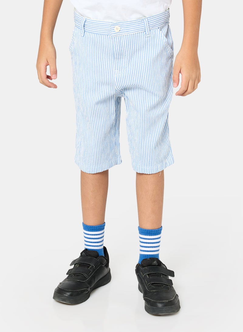 Panco Boys SURF Stripe Patterned Shorts - Image 1