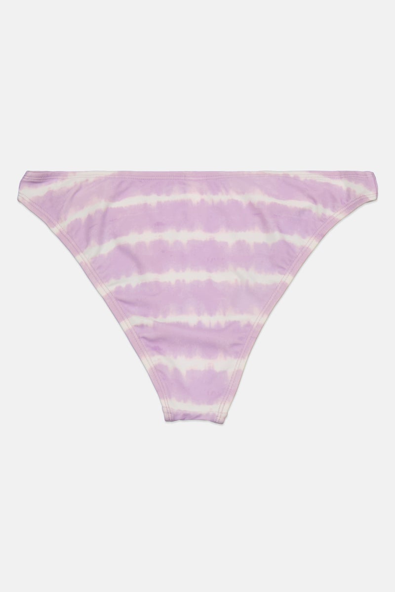 NEW LOOK Women Tie Dye High Leg Bikini Bottom, Lilac  - Image 2