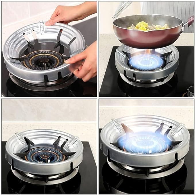 Generic Gas Stove Burners | Gas Stove| Gas Stove Stand | Gas Saver | Kitchen Accessories Items | max Gas Savior | Chula Stand Stove Protector | Energy Saving Stand for Gas Pack of 1 (1)  - Image 5