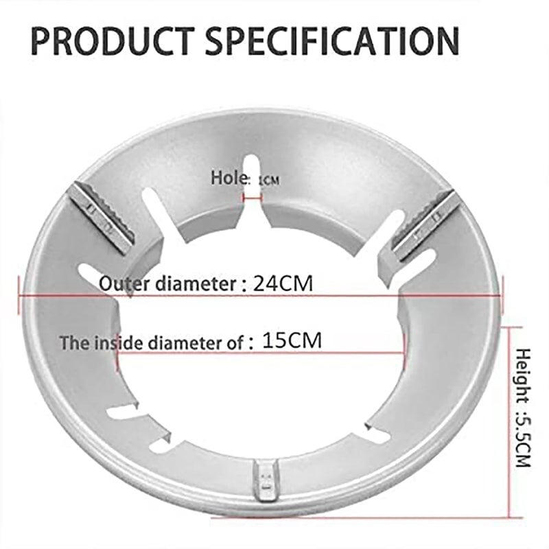 Generic Gas Stove Burners | Gas Stove| Gas Stove Stand | Gas Saver | Kitchen Accessories Items | max Gas Savior | Chula Stand Stove Protector | Energy Saving Stand for Gas Pack of 1 (1)  - Image 2