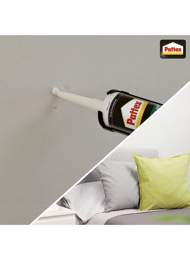 Pattex Pattex SL100 Acrylic Sealant in White, Joint Filler for Interior Use, Ideal for Door & Window Frame Sealant, Easy to Use White Sealant, 1x280ml Cartridge Clear  - Image 4