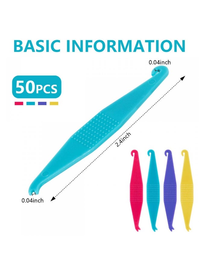 SenseYo 50 Pcs Colorful Dental Elastic Braces Rubber Band Tool for Orthodontic Braces - Image 2