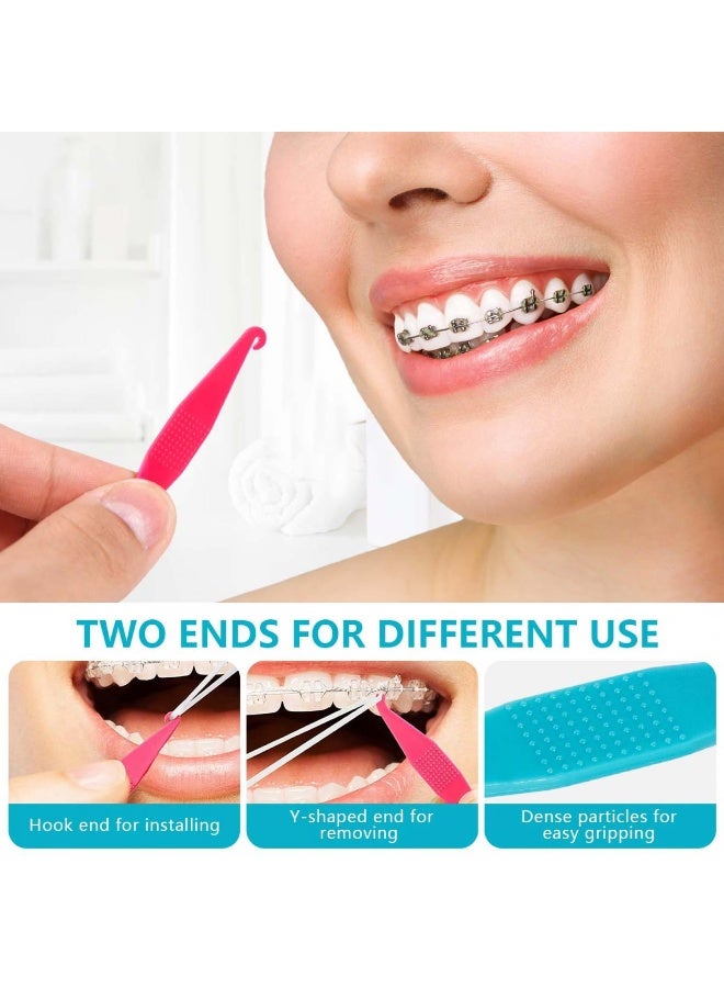 SenseYo 50 Pcs Colorful Dental Elastic Braces Rubber Band Tool for Orthodontic Braces - Image 3