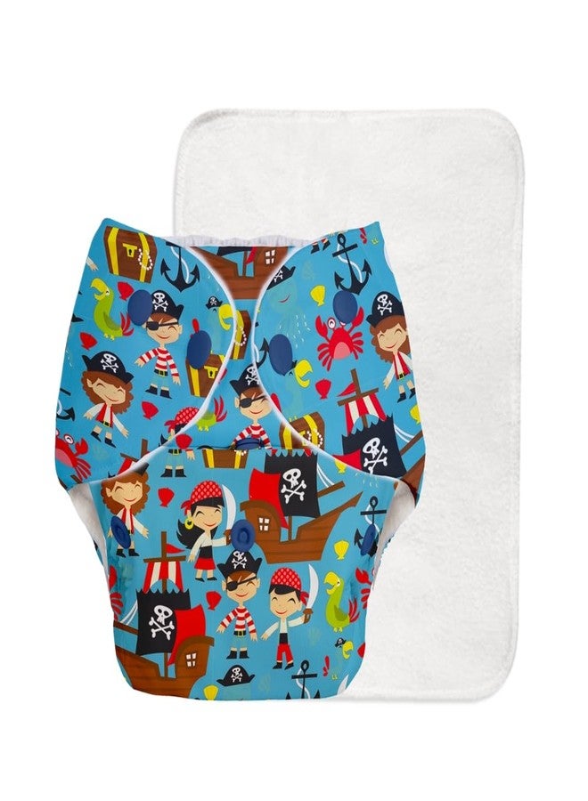 Superbottoms Basic Leakage-proof advanced cloth diapers for babies, High Absorbent 100% cotton 1 reusable diaper without soaker, washable cloth diaper 3M -3Years Adjustable, Reduces Rash - Image 1