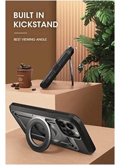 SupCase Unicorn Beetle Pro Mag Case For Iphone 14 Pro Max 6.7" Compatible With Magsafe Full Body Rugged Case With Built In Screen Protector And Kickstand And Belt Clip  - Image 5