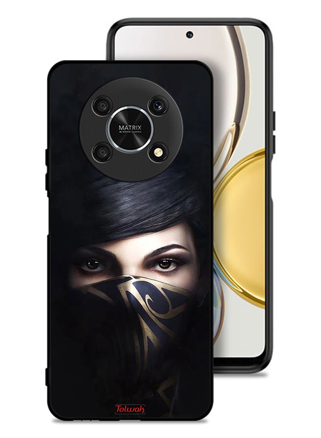 Tolwak غطاء حماية لهاتف Honor X9 5G - فتاة محجبة - Image 1