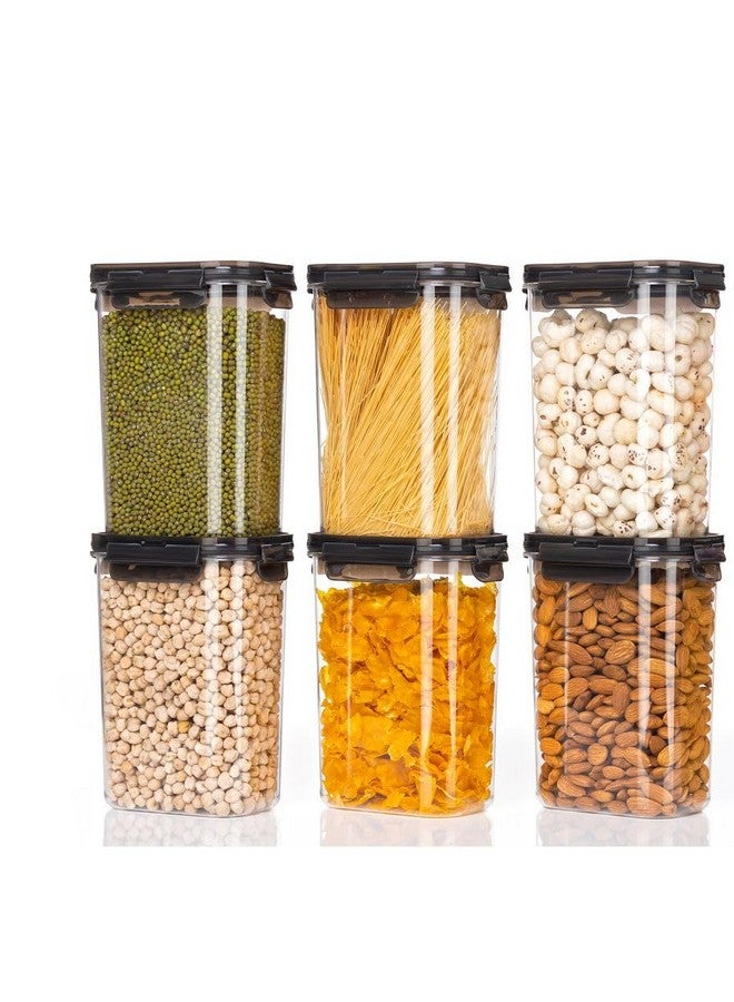 Golden Bird Golden bird Air Tight Container Set, Home Kitchen Items,Storage Containers Kitchen Storage,Fridge Storage Boxes (1400 ML TALL- 6) - Image 1