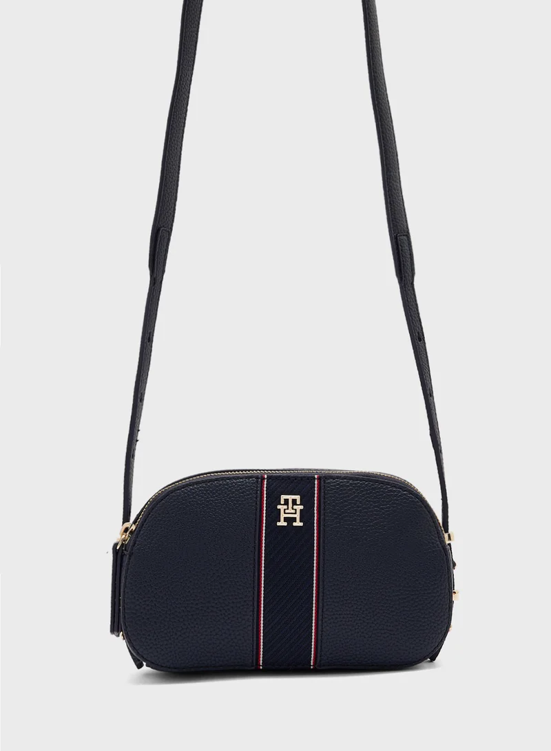 TOMMY HILFIGER Logo Detail Zip Over Crossbody