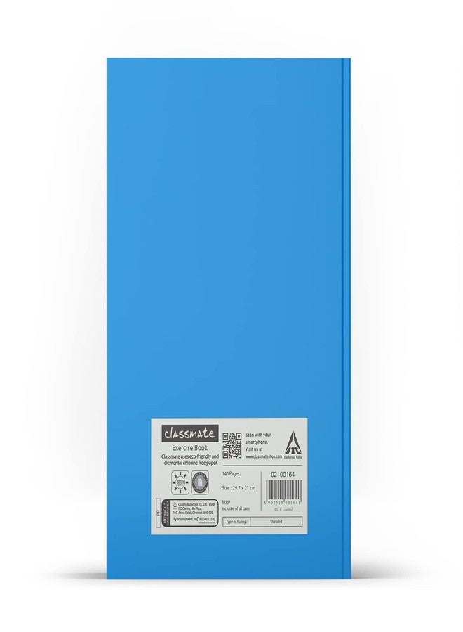 Classmate Pulse PP Cover Longbooks,A4 size, Unruled,140 Pages (Pack of 6) - Image 2