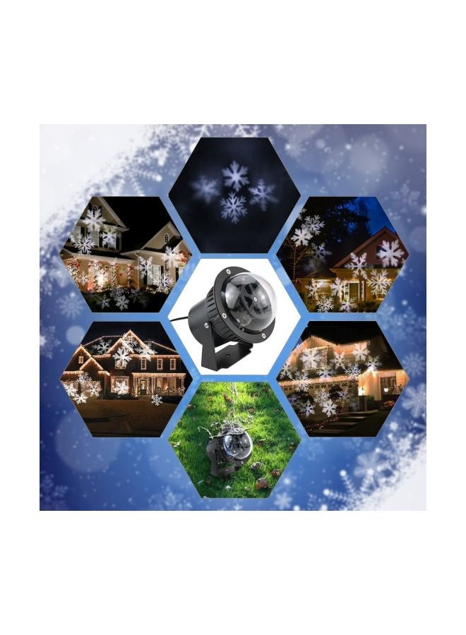 NIBEMINENT LED Snowflake Film Projector Light White - Image 2