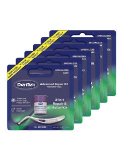 Dentek Dentek Temparin Max Repair Kit, 13+ Repairs, 2.64 Grams (Pack of 6)  - Image 1