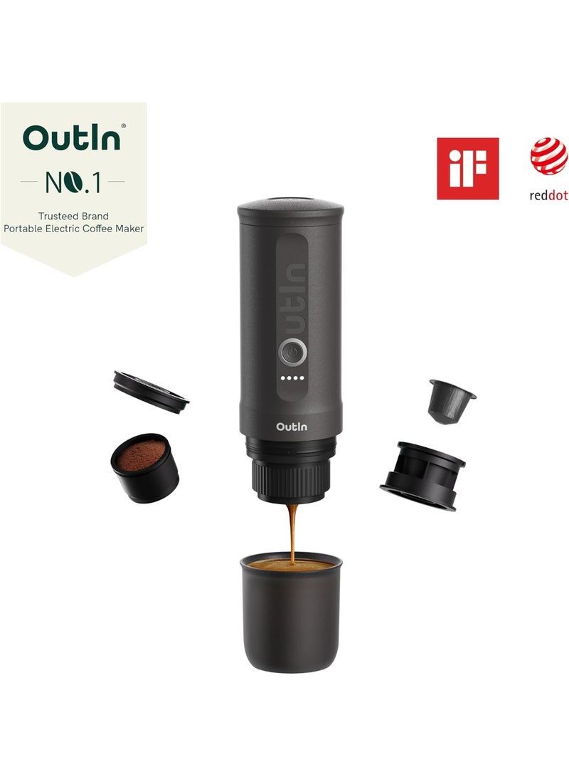 Outin Nano Portable Espresso Machine- Grey - Image 2