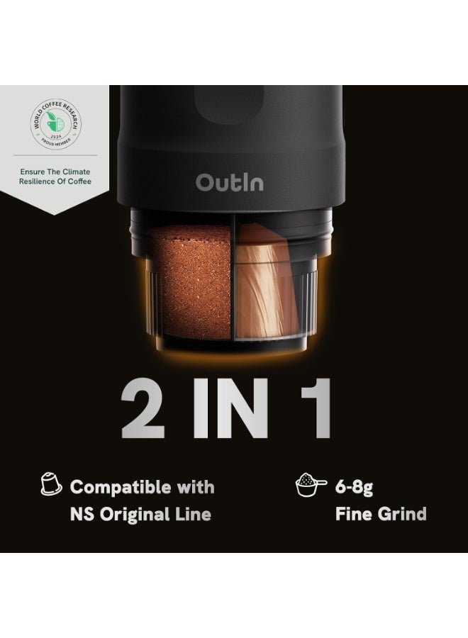 Outin Nano Portable Espresso Machine- Grey - Image 5