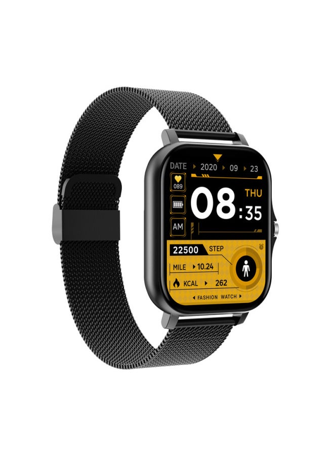 Generic - Y13 Smart Watch 1.83-inch/GT20 Bracelet Heart Rate Monitoring Bluetooth Call Touch Screen Smart Bracelet-Color:Powder Glue + Powder Three Beads Steel Belt - Image 1