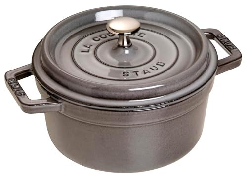 STAUB 405093070 Cocotte Round 22cm Graphite grey