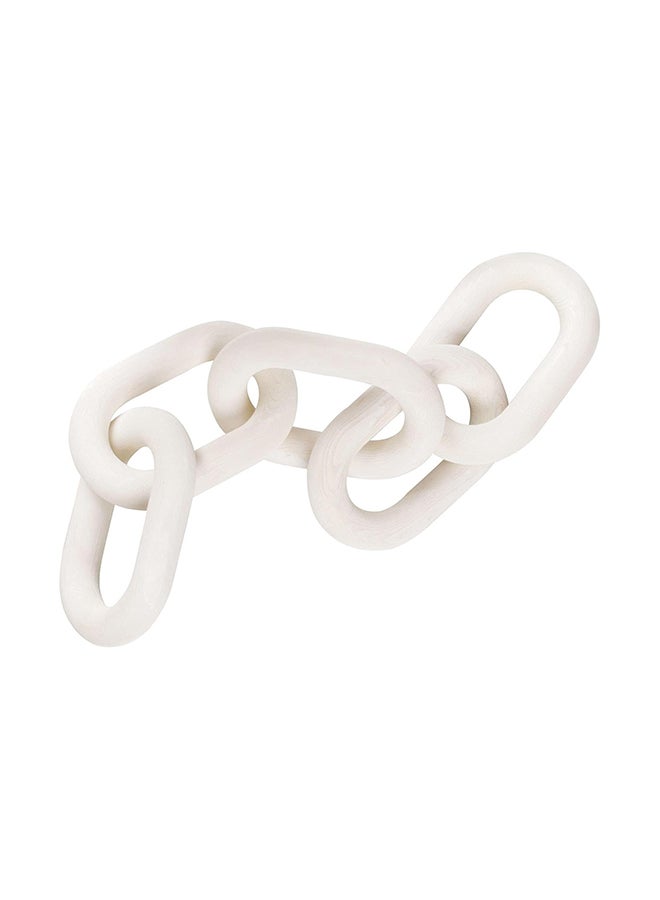 HOME TASTE Hometaste Hand Carved 5 Link Wood Knot Decorative Chain 22 Rustic Wood Garland