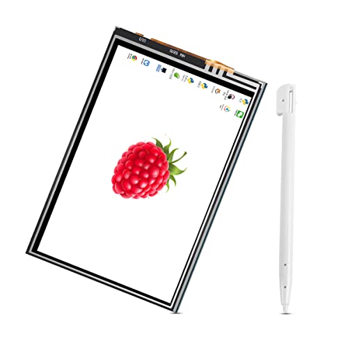 DORHEA for Raspberry Pi Display 3.5 inch TFT LCD Screen Kit, 3.5'' 480x320 Resolution TFT Touch Screen Moudle with Protective Case Touch Pen Heatsinks for Raspberry Pi 4 3 B+,Pi 3 B, Pi 2, Pi Zero - Image 2
