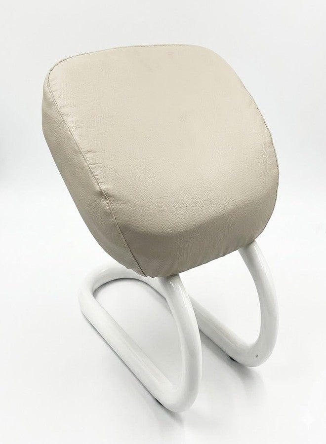 Ranade Mart Footrest Pad Stool Metal Frame and Faux Leather Cushion, U-Shape Base Designwith Padded Faux Leather Seat and Curved Metal Frame for Foldable Prayer Chair for Namaz Yoga Meditation, - Image 1