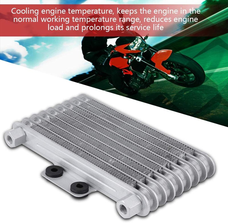 woobles 125ml Aluminum Motorcycle Oil Cooler Engine Oil Cooler Radiator Kit for125CC 150CC 200CC - Image 3