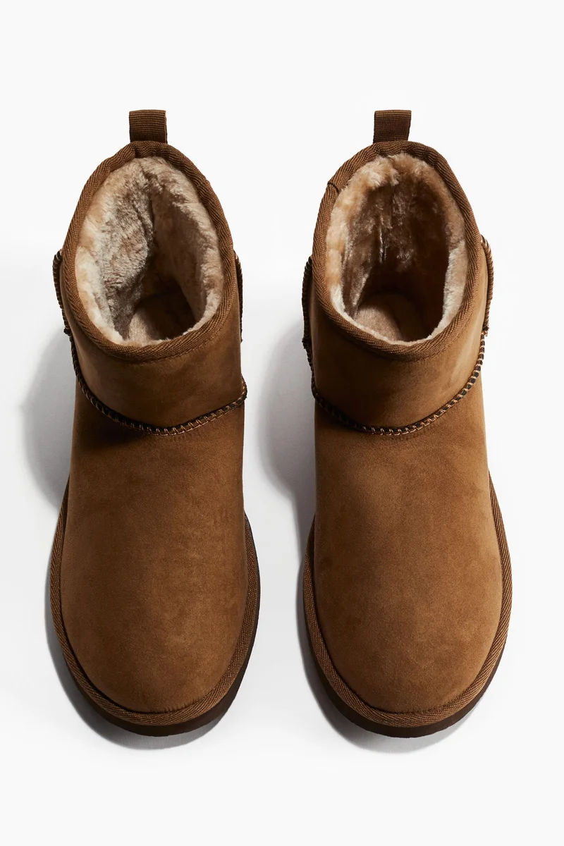H&M Warm-Lined Slip-On Boots