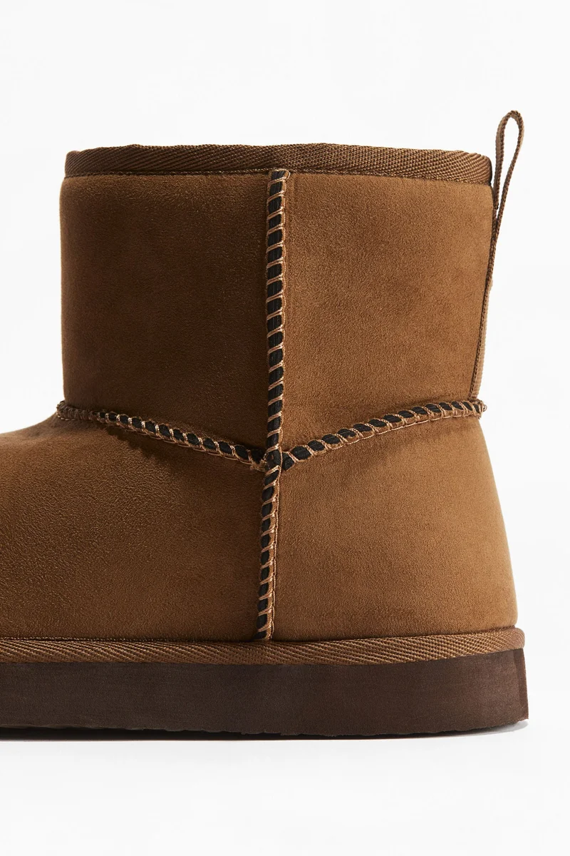 H&M Warm-Lined Slip-On Boots