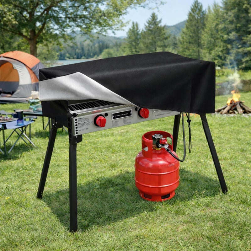 FCOUIID Patio Cover for Camp Chef 3 Burner Stoves Outdoor Grill Stove Protector Fits TB90LW TB90LWG TB90LWG15 DB90D SPG90B PRO90 43 L x 16 W x 16 H For 3 Burner - Image 2