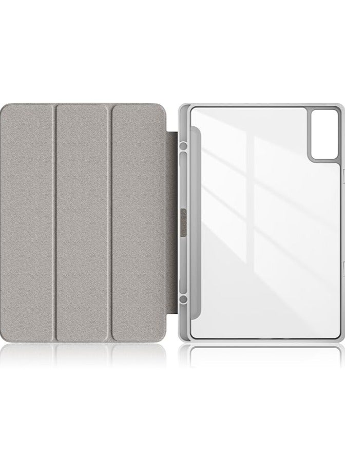 general Case for Xiaomi Redmi Pad SE 11 inch 2023,Slim Drop Protection Tri-Fold Cover with Hard Shell Transparent Back and Pen Holder Stand Smart Cover with Auto Wake/Sleep Function - Image 2