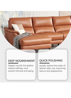 JUE-FISH Leather Care Cream Furniture Leather Boots Coats Sofa Cleaning Care Polishing Leather Care Leather Care and Leather Conditioner  - Image 2
