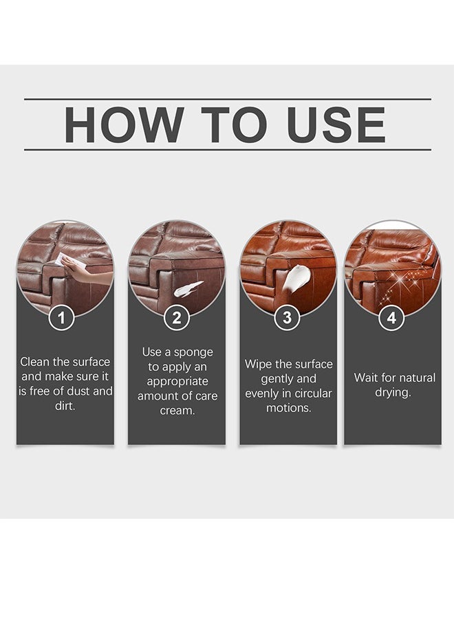 Leather Care Cream Furniture Leather Boots Coats Sofa Cleaning Care Polishing Leather Care Leather Care and Leather Conditioner