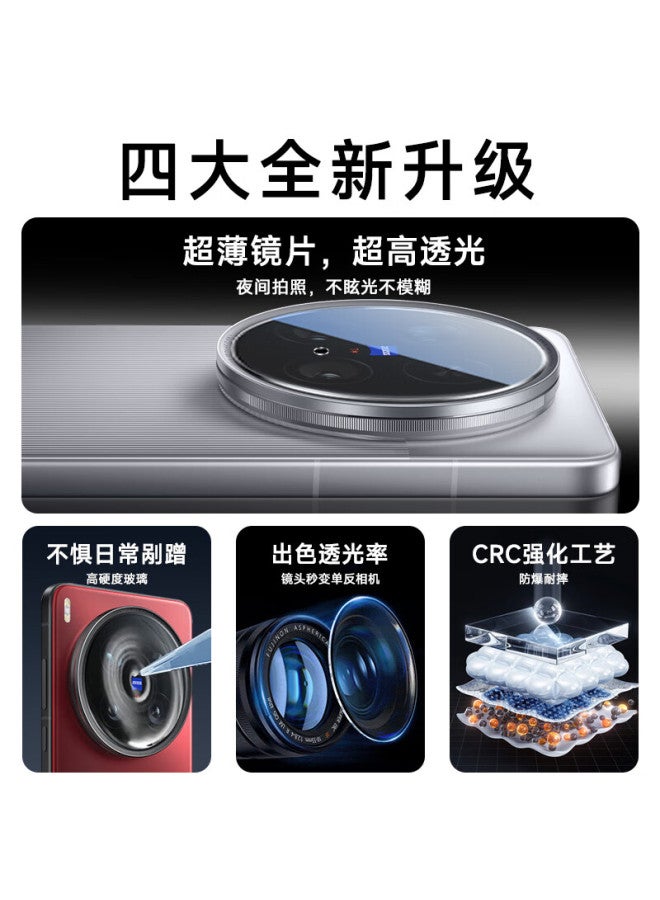 Koolife [2 Pack] Compatible With Vivo X200Ultra Camera Lens Film X200Ultra Mobile Phone Rear Camera Protection Film Ar Anti-Glare Ultra-Thin High Definition Wear-Resistant Scratch-Proof Dust-Proof Fil