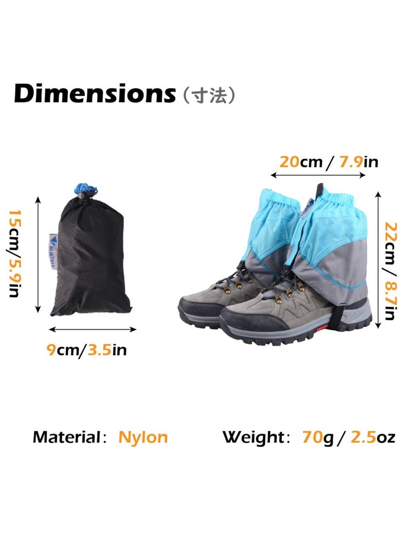 KASTWAVE Waterproof Gaiters, Low Ankle Running Gaiters with UV Protection for Men Women Hiking Lower Trail Running Gaiters Lightweight Boot Gaiters Hiking Walking - Image 5