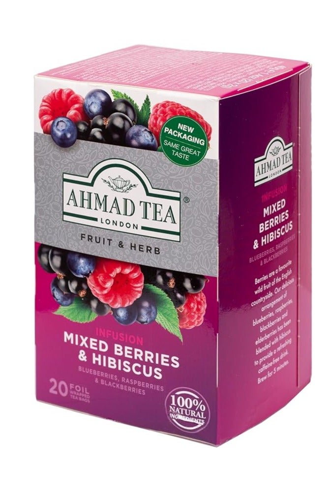 احمدتي احمد تى شاى مزيج من التوت البرى والكركدية 20 فتلة - Image 3