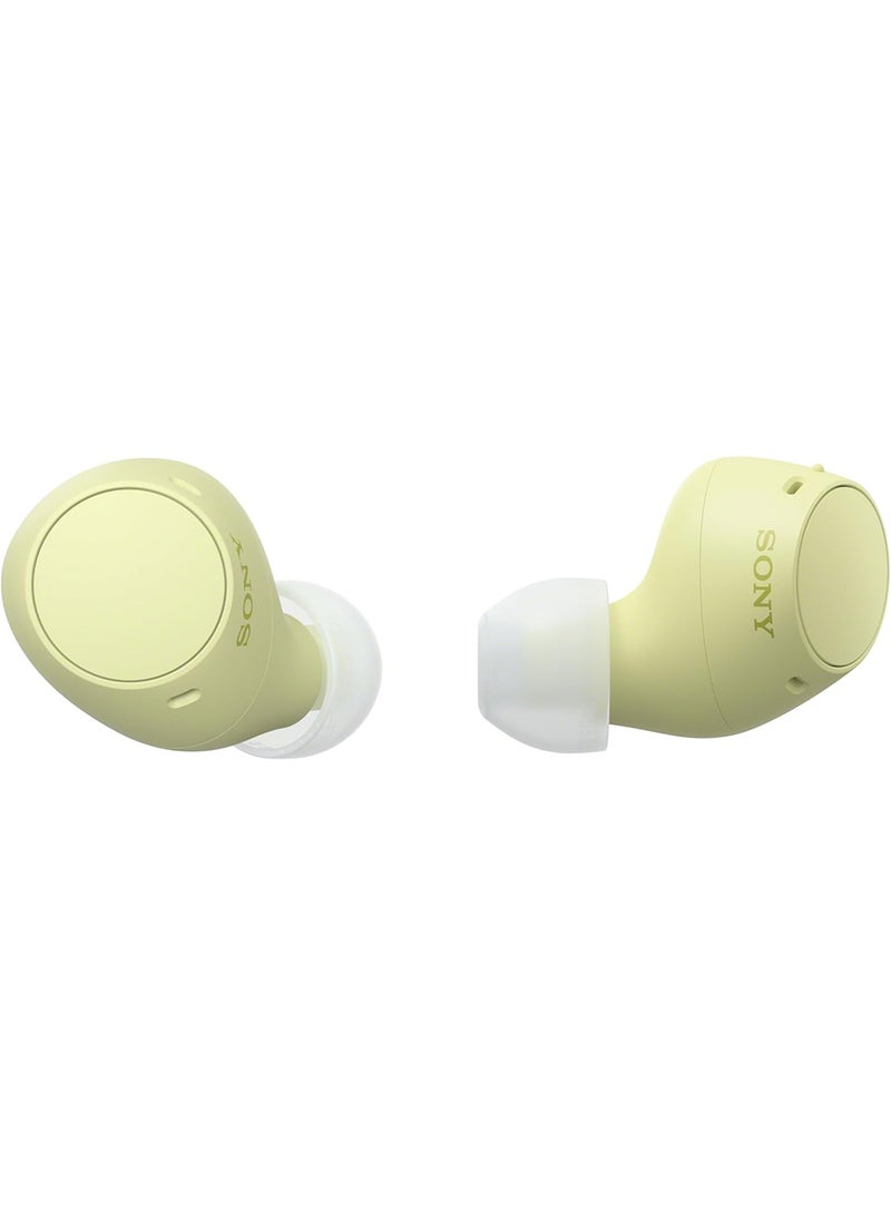 Sony WF-C510 Truly Wireless Earbuds, 22 hours battery life, Clearer hands-free calling, Multipoint Connection, Ambient Sound Mode, IPX4 Water Resistance Yellow - Image 3