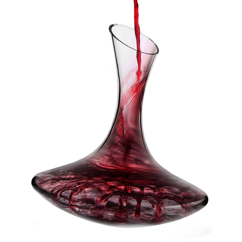 Krosno KROSNO Red Wine Decanter Carafe Glass  609 OZ  AvantGarde Collection  Perfect for Home Restaurants and Kitchen Unit  Glass Water Jug Large Wine Decanters and Carafes 