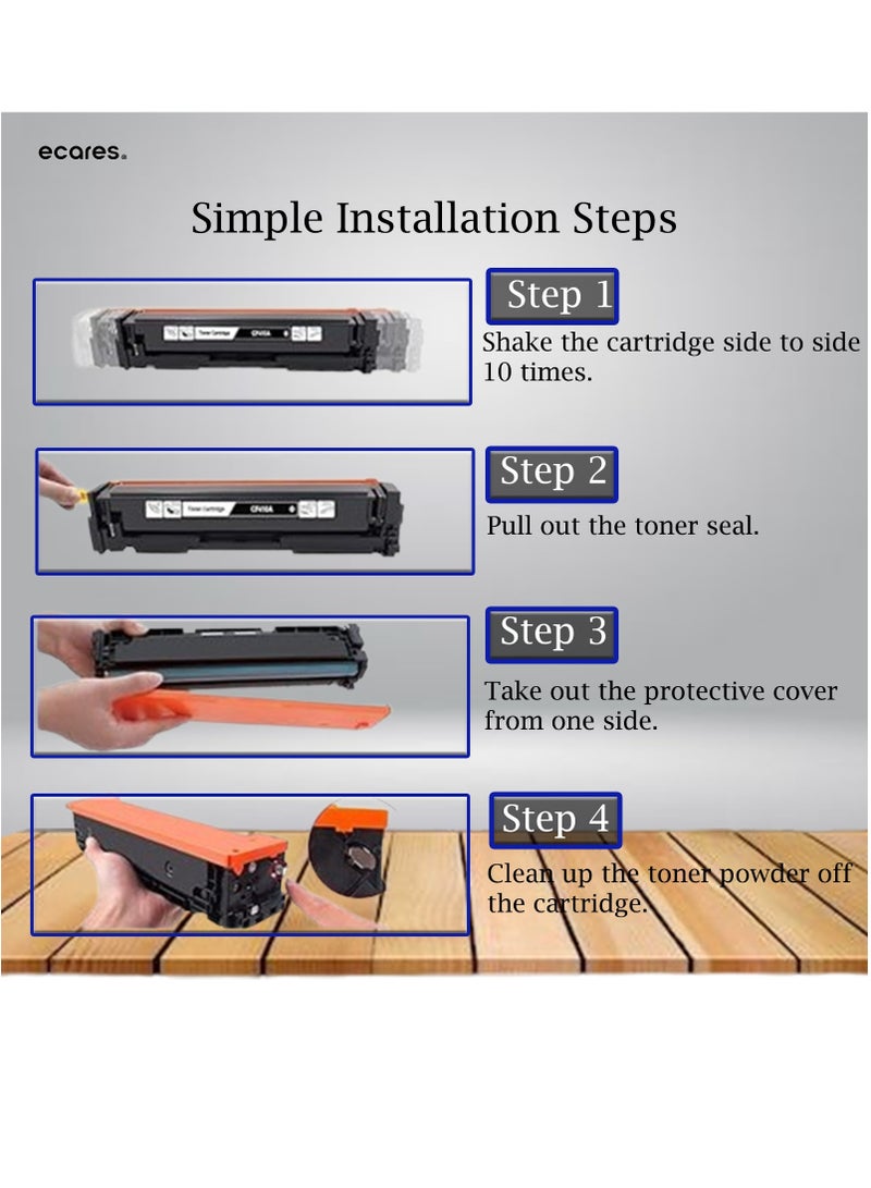ECARES® 410A Toner Cartridge CE413A Compatible for HP Color Laserjet Pro MFP M452dn M452dw M452nw M477fdw M477fnw M477fdn M377dw Printer(Magenta) - Image 4