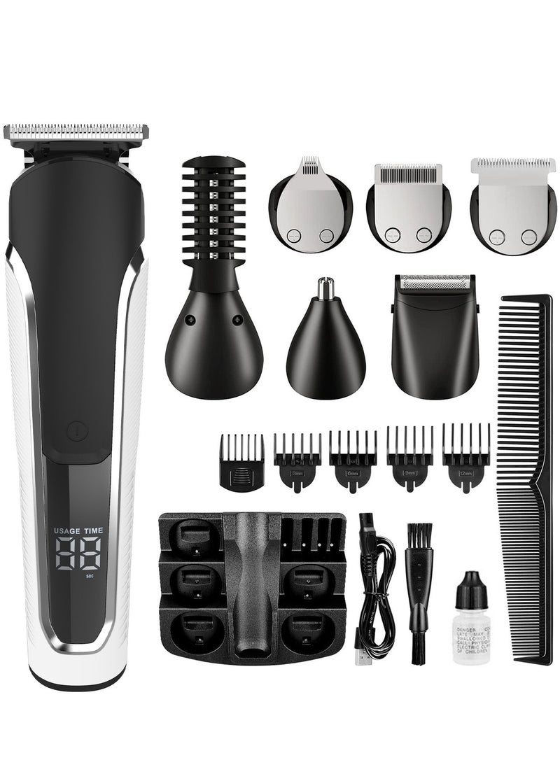 JUFU JUFU - Beard Trimmer for Men, 16 in 1 Cordless Hair Clippers Trimmers Set Waterproof Electric Razor for Nose, Body, Face and Mustache, Birthday Gifts for Men - Image 1