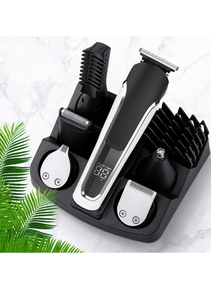 JUFU JUFU - Beard Trimmer for Men, 16 in 1 Cordless Hair Clippers Trimmers Set Waterproof Electric Razor for Nose, Body, Face and Mustache, Birthday Gifts for Men - Image 1