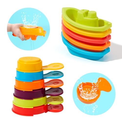 AMCHSURI Baby Bath Toys for Kids Ages 13 Mold Free Bath Toys for Toddler 24 Bathtub Sand Beach Pool Water Toys with Tub Toys for Babies 12 18 Months 11Pack - Image 1