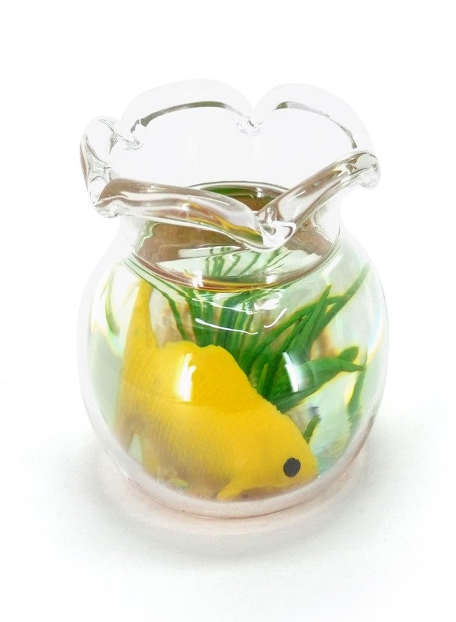 CHAMBERY 1:12 Scale Miniature Glass Fish Bowl Dollhouse Accessories Decoration, Random Color - Image 1