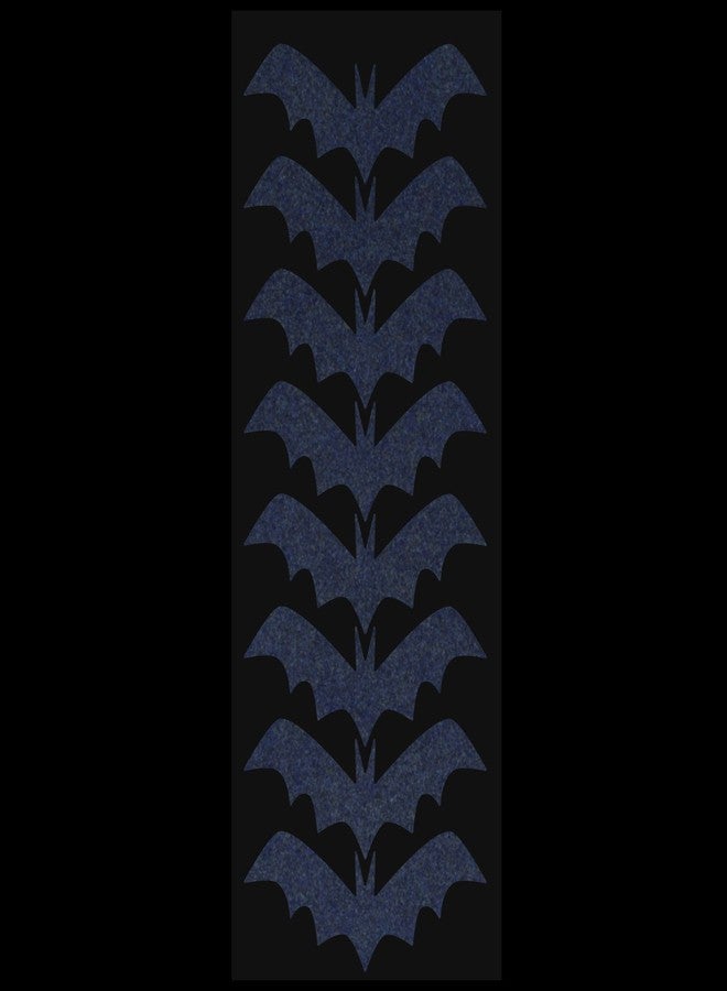 LiteMark Reflective Black 4 Inch bat Sticker Decals for Helmets, Bicycles, Strollers, Wheelchairs and More - Pack of 8 - Image 2