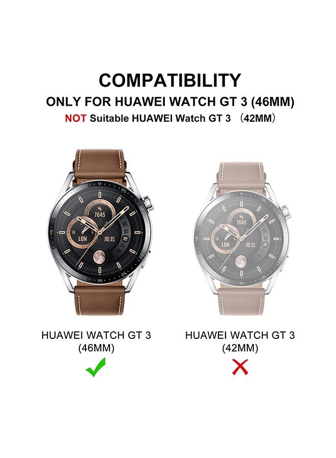 Tersely [3 Pack] Screen Protector for HUAWEI Watch GT 3 GT3 46mm smartwatch [Not for Huawei GT 3 pro] Tempered Glass Anti-Scratch Bubble-Free Easy Installation - Image 2