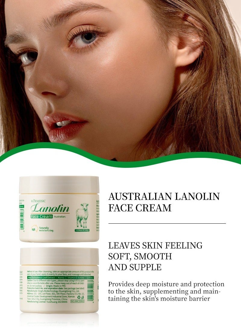 Kormesic Sheep Oil Face Cream 140g | Deep Moisturizing & Skin Repair - Image 4